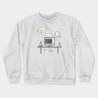 Workspace cartoon Crewneck Sweatshirt